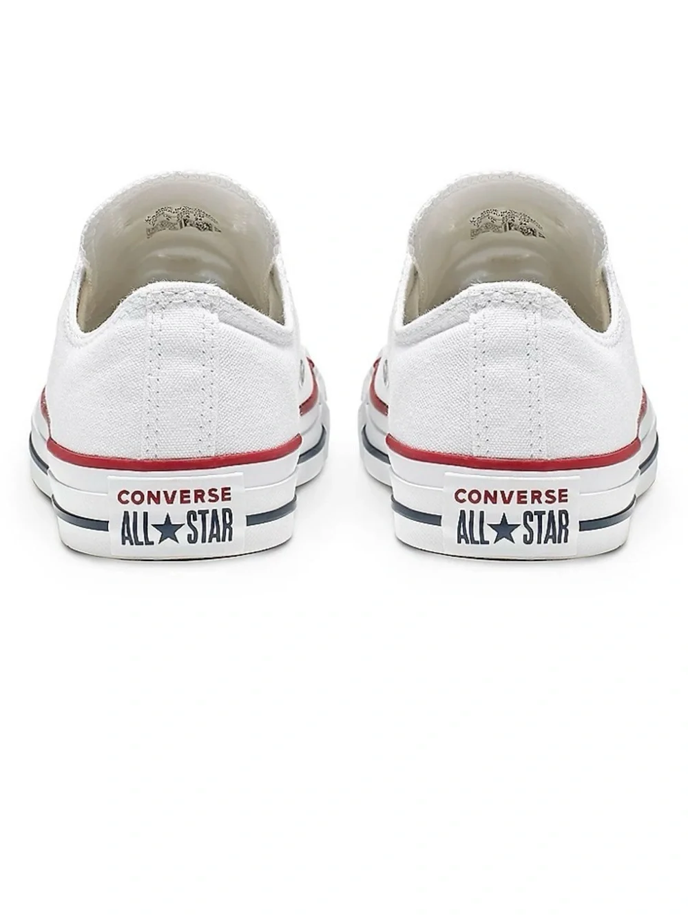 Converse Chuck Taylor All Star Low Top Sneakers White Canvas Lace Up Sneakers - Picture 5 of 11